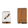 Libreta de Anillas con Bolígrafo Bambú 1 x 14,5 x 9 cm Marrón (24 Unidades)