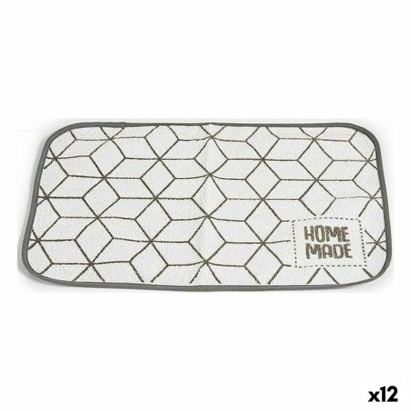 Dessous de plat 33 x 0,3 x 48 cm Gris Blanc (12 Unités)