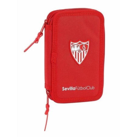 Plumier Doble Sevilla Fútbol Club M854 12.5 x 19.5 x 4 cm Rojo Deportivo 28 piezas