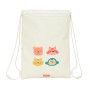 Bolsa Mochila con Cuerdas Safta Cabecitas Crema