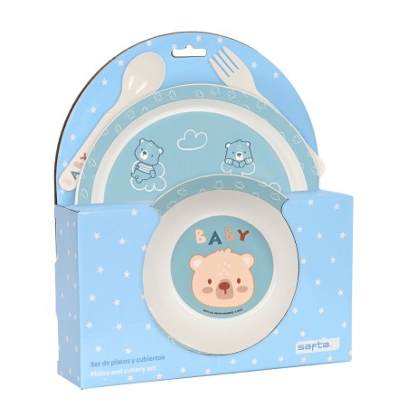 Set de Menaje Infantil Safta Baby bear (4 Piezas)