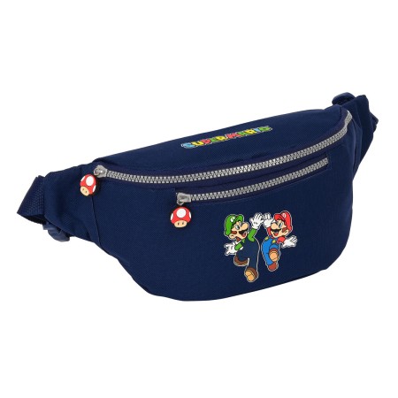 Sac banane Super Mario Blue marine 23 x 12 x 9 cm