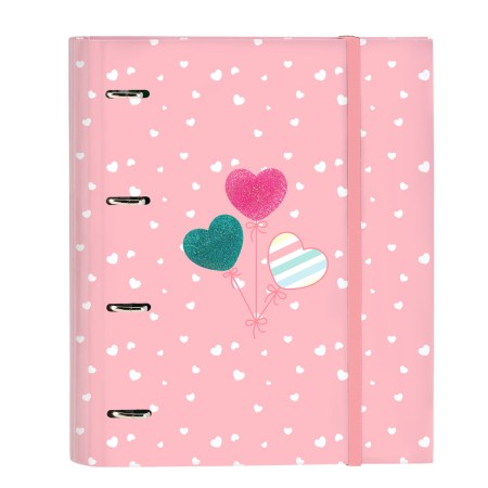 Carpeta de anillas BlackFit8 Globitos 27 x 32 x 3.5 cm Rosa