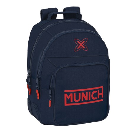 Mochila Escolar Munich Flash Azul marino 32 x 42 x 15 cm