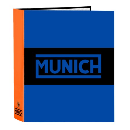 Carpeta de anillas Munich Submarine Azul eléctrico A4 27 x 33 x 6 cm