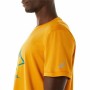 Camiseta de Manga Corta Hombre Asics Fujitrail Logo Naranja