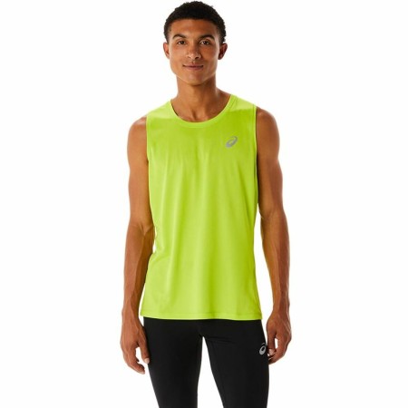 Maillot de Corps sans Manches pour Homme Asics Core Singlet Jaune