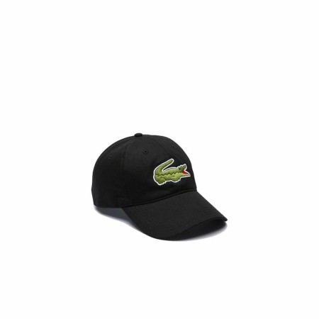 Gorra Deportiva Lacoste Logo Oversize Negro (Talla única)