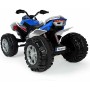 Quad Eléctrico Injusa Rage Luz Azul Blanco 12 V