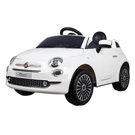 Coche Eléctrico para Niños Fiat 500 MP3 30 W 4,5 Ah 6 V Con control remoto Blanco