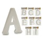 Letras ABCDEFGHI Blanco Poliestireno 2 x 23 x 17 cm (9 Unidades)