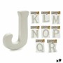 Letras JKLMNOPQR Blanco Poliestireno 2,5 x 22 x 17 cm (9 Unidades)