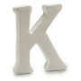 Letra K Blanco Poliestireno 1 x 15 x 13,5 cm (12 Unidades)