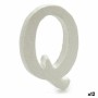 Lettre Q Blanc polystyrène 1 x 15 x 13,5 cm (12 Unités)