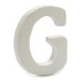 Lettre G Blanc polystyrène 1 x 15 x 13,5 cm (12 Unités)