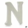 Lettre N Blanc polystyrène 1 x 15 x 13,5 cm (12 Unités)