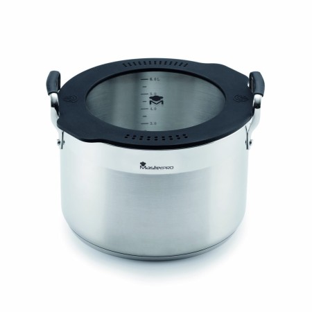 Cacerola Masterpro BGEU-3779 Ø 24 cm Negro Acero Inoxidable Silicona