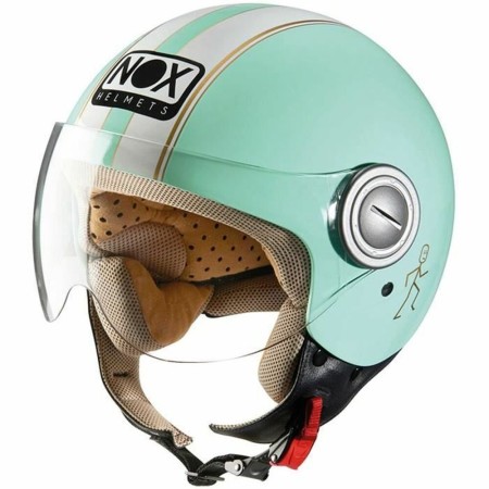 Casco Jet Nox N210 XL Blanco/Verde