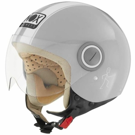 Casco Jet Nox N210 Blanco/Gris