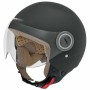 Casco Jet Nox N210 Negro Negro mate