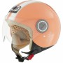 Casco Jet Nox N210 Naranja/Blanco