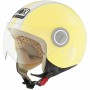 Casco Jet Nox Blanco/Amarillo