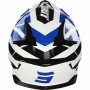 Casque intégral Shot Race Gear Pulse Revenge Bleu/Blanc