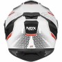 Casco Integral Nox N918 Meta Rojo/Blanco