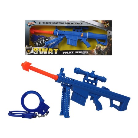 Revolver Swat Bleu (43 x 16,5 cm)