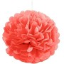 Pompones Flor Rojo Ø 25 cm 1 unidad