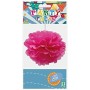 Pompones Flor Ø 25 cm 1 unidad Fucsia