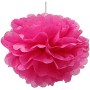 Pompones Flor Ø 25 cm 1 unidad Fucsia