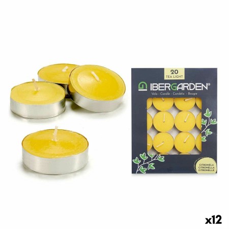 Ensemble de Bougies Citronnelle Jaune (12 Unités)