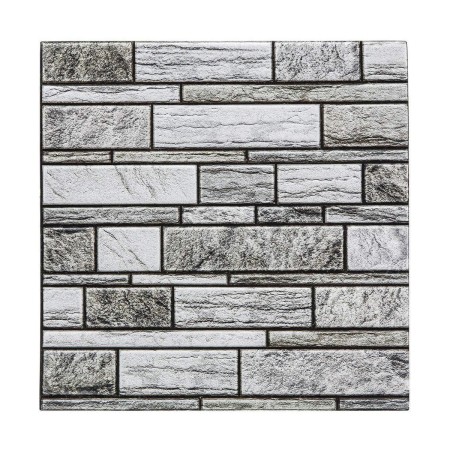 Autocollants Atmosphera Paroi Décoratif Avec relief Gris 2 Unités (30 x 30 cm)