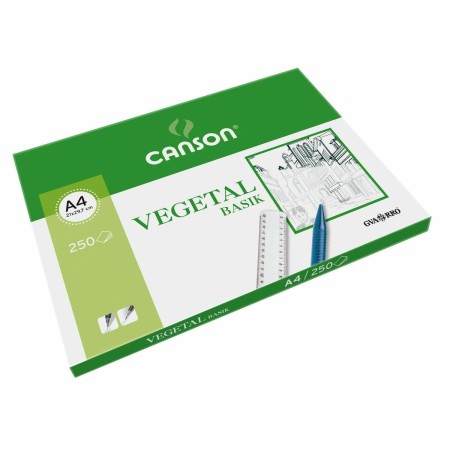 Papel Vegetal Canson Basik A4 250 Hojas 90 g/m² (210 x 297 mm)