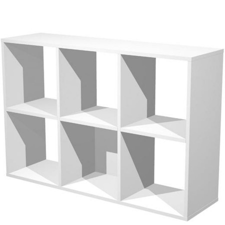 Étagère Artexport Home Office 6 compartiments Blanc Mélamine (104,1 x 29,2 x 69,8 cm)