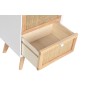 Table de Nuit DKD Home Decor Blanc Naturel Bois de paulownia 40 x 30 x 54 cm
