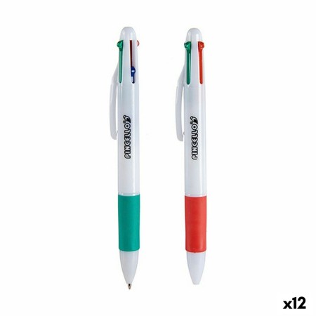 Ensemble de Stylos Blanc Plastique (12 Unités)