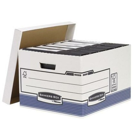 Caja de Archivo Fellowes Azul Blanco (29,4 x 38,7 x 44,5 cm)