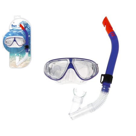 Gafas de Buceo con Tubo Azul