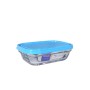 Fiambrera Rectangular con Tapa Duralex Freshbox Azul 400 ml