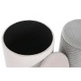 Repose-pied DKD Home Decor Gris Rose Bois MDF 40 x 40 x 45 cm