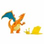 Playset Pokémon Deluxe Charizard vs Pikachu 5 Pièces