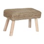 Repose-pied DKD Home Decor Marron Jute Naturel Urbaine 60 x 30 x 40 cm