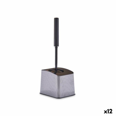 Brosse de salle de wc Gris foncé Plastique 12,3 x 36,5 x 14,5 cm (12 Unités)