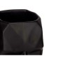 Jarrón 3D Cara Negro Poliresina 12 x 24,5 x 16 cm (4 Unidades)