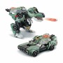 Super Robot Transformable Switch & Go Dinos Sport T-Rex Dinosaure Voiture Son 22 x 10 cm