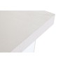 Escritorio DKD Home Decor Blanco Transparente Cristal Madera MDF 120 x 50 x 76 cm