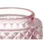 Bougeoir Rose verre 7,5 x 7,5 x 7,5 cm (12 Unités)