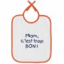 Ensemble de Bavoirs Babycalin Message Print 20 x 25 cm 7 Unités Blanc